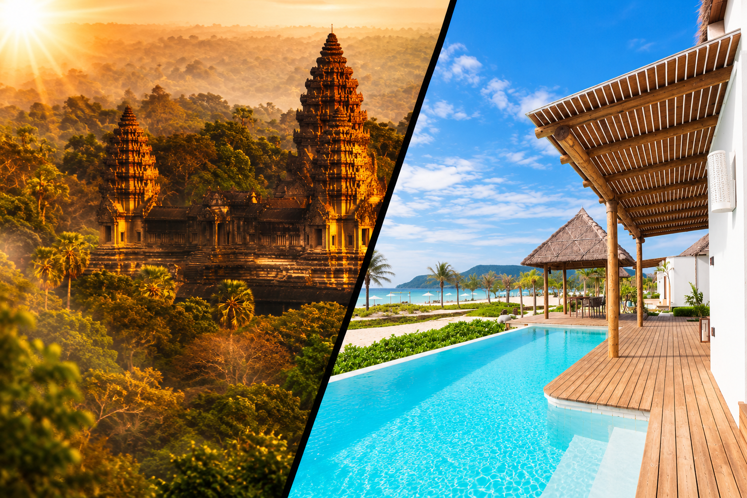 L'essentiel du Cambodge et les plages de Koh rong au Royal Sands 5*- Départ garanti dès 2 personnes