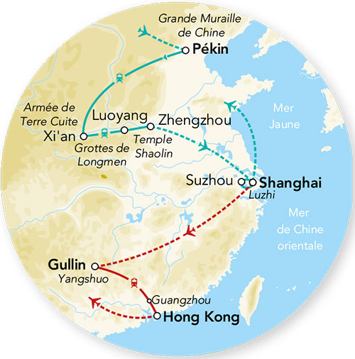 Chine - Hong Kong - Circuit Splendeurs de Chine avec extension au Sud de la Chine et Hong Kong