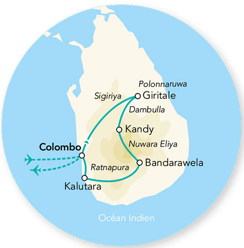 Sri Lanka - Circuit Splendeurs du Sri Lanka avec extension à Kalutara