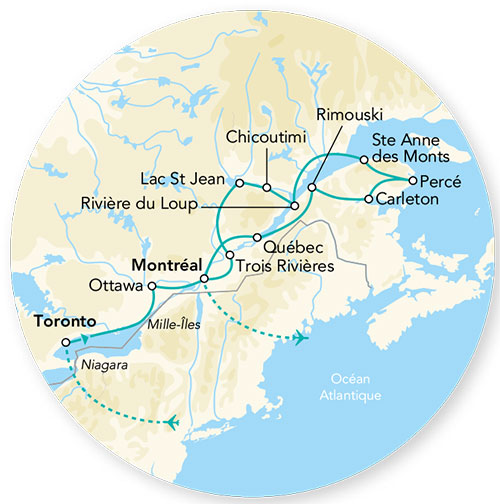 Canada - Est Canadien - Circuit Splendeurs du Canada et Gaspésie
