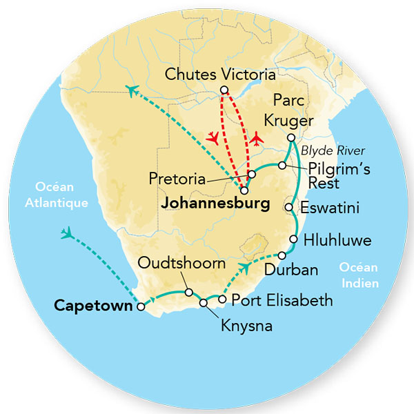 Afrique du Sud - Swaziland - Eswatini - Circuit Merveilles d'Afrique du Sud