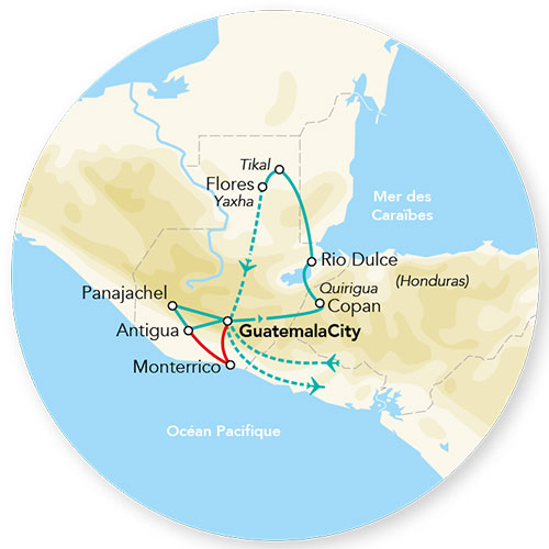Guatemala - Circuit Merveilles du Guatemala & Extension Côte Pacifique