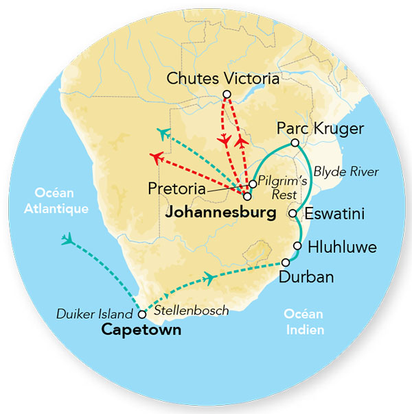 Afrique du Sud - Swaziland - Eswatini - Circuit Splendeurs d'Afrique du Sud