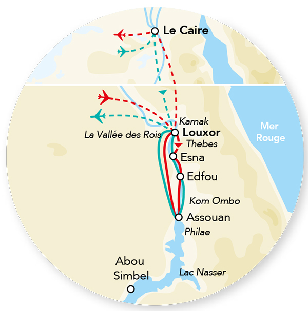 Egypte - Le Caire - Louxor et la vallée du Nil - Croisière Merveilles du Nil au Caire