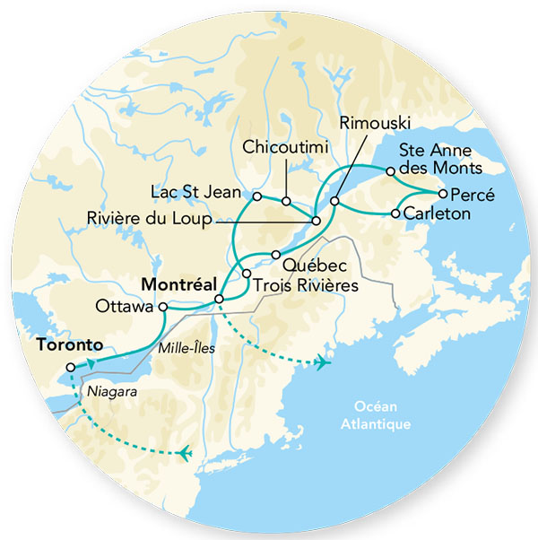 Canada - Est Canadien - Circuit Splendeurs du Canada & Gaspésie