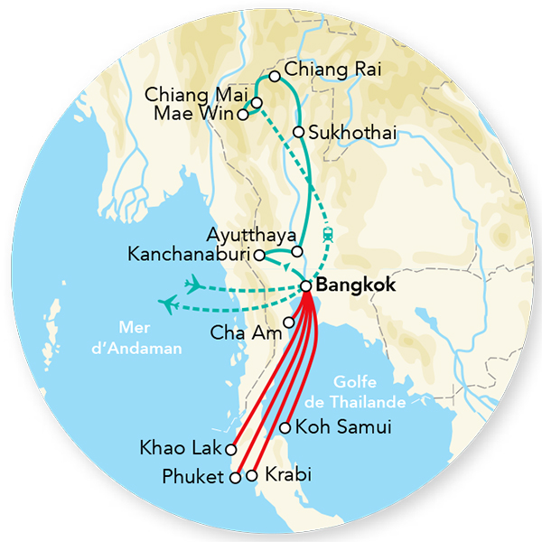 Thaïlande - Circuit Explorations de Thaïlande & Séjour Plage Khao Lak