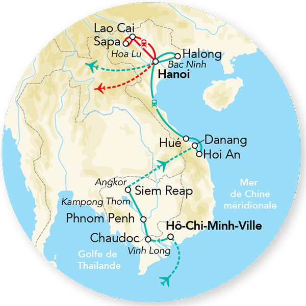 Cambodge - Vietnam - Circuit Merveilles du Vietnam et Cambodge