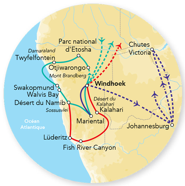 Namibie - Circuit Splendeurs de Namibie et extension Fish River Canyon