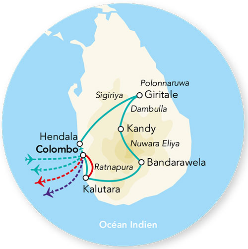 Sri Lanka - Circuit Splendeurs du Sri Lanka et extension Kalutara