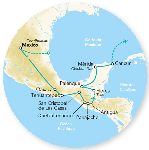Guatemala - Mexique - Circuit Merveilles du Mexique et Guatemala