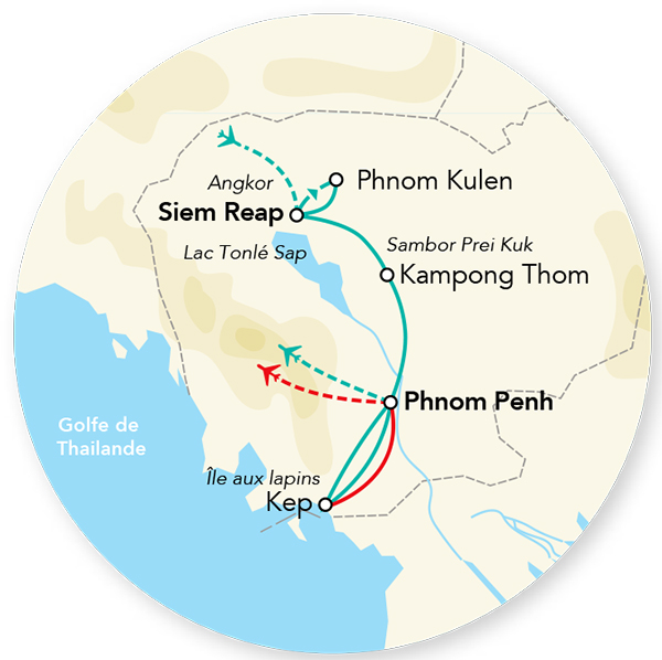 Cambodge - Circuit Immersion au Cambodge avec extension Kep