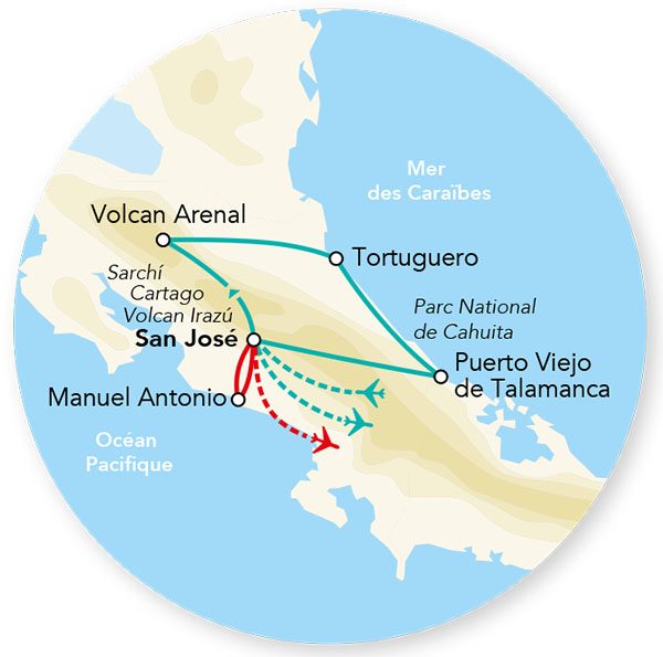 Costa Rica - Circuit Immersion au Costa Rica avec extension Playa Tambor