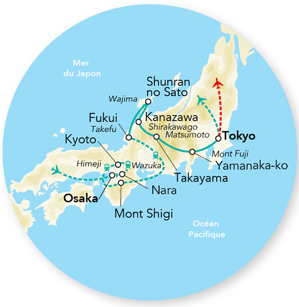 Japon - Circuit Immersion au Japon en transports locaux et extension Tokyo