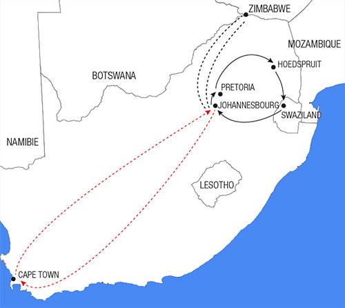 Afrique du Sud - Zimbabwe - Circuit Offre Spéciale - Découverte de l'Afrique du Sud et extension au Cap